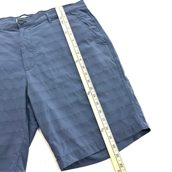 Hickey Freeman Active Golf Shorts Mens 38 Blue Flat Front Casual Chino Bottoms - Picture 8 of 10